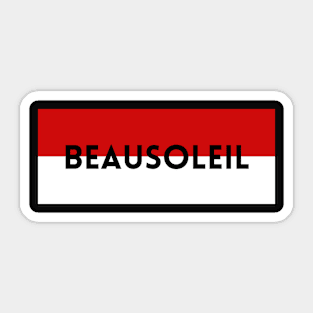 Beausoleil City - Flag of Monaco Sticker